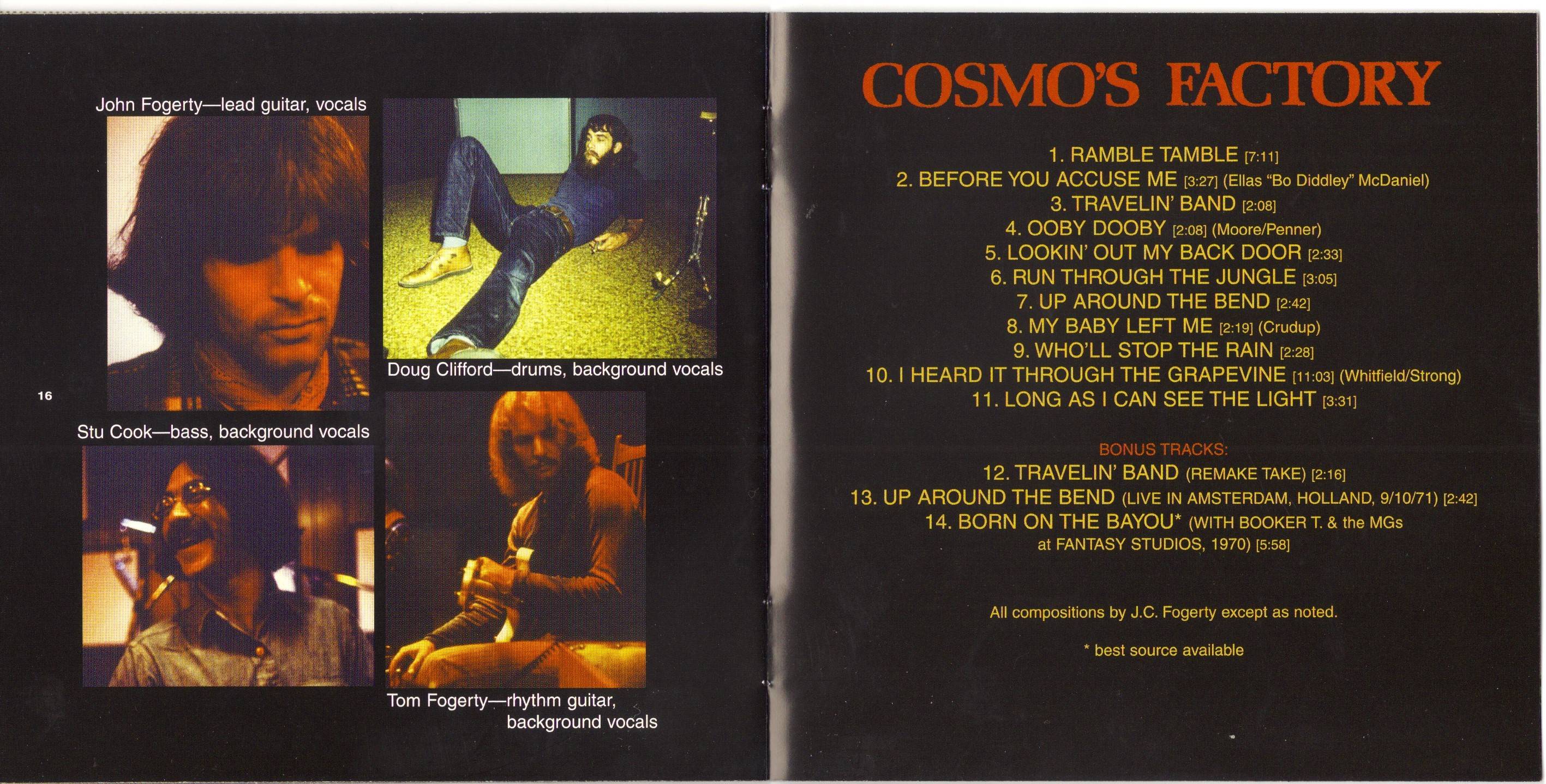 Creedence Clearwater Revival Cosmos Factory 40th Anniversary Edition : Booklet09 JPN